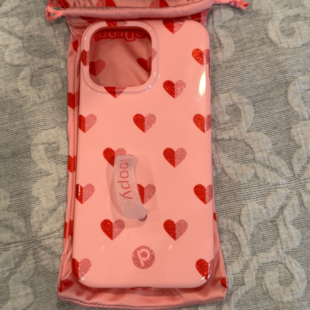 Sweetheart Sparkle iPhone 15 Pro Max Loopy Case - Picture 2 of 3